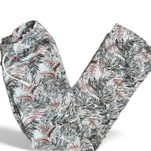 Cali 1850 LA Tropical Wide Leg Linen blend Pants